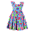 VESTIDO ESTAMPA FLORES MOSAICO - Imagem 1