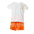 CONJUNTO ESTAMPA SUNSET FUNDO LARANJA - Imagem 1