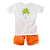 CONJUNTO ESTAMPA SUNSET FUNDO LARANJA - Imagem 3