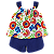CONJUNTO ESTAMPA FLORAL COLORIDO - Imagem 3