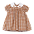 VESTIDO BIARRITZ XADREZ TERRACOTA - Imagem 1