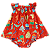 VESTIDO ESTAMPA MARISCOS VERMELHO - Imagem 1
