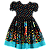VESTIDO ESTAMPA CHUVA DE OUTONO - Imagem 1
