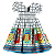 VESTIDO ESTAMPA QUADRICULADO CORUJA - Imagem 3