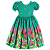 VESTIDO ESTAMPA BARRADO BRISA DE FLORES - Imagem 1
