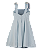 VESTIDO MAQUINETADO AZUL - Imagem 3