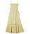 VESTIDO MAQUINETADO AMARELO - Imagem 1