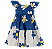 VESTIDO ESTAMPA MARGARIDA SOLAR AZUL - Imagem 1