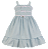VESTIDO MAQUINETADO AZUL BEBE - Imagem 1