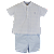 CONJUNTO ANA RUGA XADREZ AZUL BEBE - Imagem 1