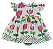 VESTIDO BARRADO VIVA FLOR ROSA - Imagem 1