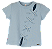 BLUSA MALHA CANELADA AZUL - Imagem 1