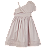 VESTIDO MAQUINETADO ROSA BEBE - Imagem 1