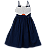 VESTIDO LISO MARINHO - Imagem 1