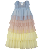 VESTIDO TULE AMARELO AZUL E ROSA - Imagem 1