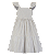 VESTIDO ANA RUGA XADREZ BEGE CLARO - Imagem 1