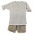 CONJUNTO ANA RUGA XADREZ BEGE CLARO - Imagem 1