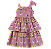 VESTIDO ESTAMPA CAMPO SOLAR ROSA - Imagem 1