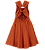 VESTIDO LISO LARANJA - Imagem 3