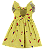 VESTIDO PICOLÉ DE FRUTAS AMARELO - Imagem 3