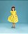VESTIDO PICOLÉ DE FRUTAS AMARELO - Imagem 2