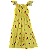 VESTIDO ESTAMPA PICOLÉ DE FRUTAS AMARELO - Imagem 1
