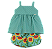CONJUNTO BARRADO GIRASSOL-LANDIA VERDE TIFANY - Imagem 1