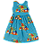 VESTIDO ESTAMPA CIDADE DE BLOQUINHO VERDE - Imagem 1