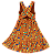 VESTIDO ESTAMPA CAMINHO PARA O SOL LARANJA - Imagem 3
