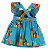 VESTIDO ESTAMPA CIDADE DE BLOQUINHO VERDE - Imagem 3