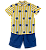 CONJUNTO ESTAMPA SOL A SOL LISTRAS AMARELO - Imagem 1