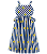 VESTIDO ESTAMPA SOL A SOL LISTRAS AZUL - Imagem 1