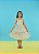 VESTIDO LISTRADINHO BEGE - Imagem 2