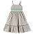 VESTIDO LISTRADINHO BEGE - Imagem 1