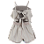 CONJUNTO LISTRADINHO BEGE - Imagem 3