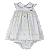 VESTIDO ESTAMPA POÁ COLORIDO FUNDO BRANCO - Imagem 1
