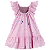 VESTIDO ESTAMPA POÁ COLORIDO FUNDO ROSA - Imagem 3