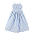 VESTIDO TECIDO TEXTURIZADO AZUL - Imagem 1