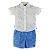 CONJUNTO ESTAMPA ANDORINHAS FUNDO AZUL - Imagem 1