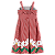 VESTIDO BARRADO CORAÇÃO EM FLOR VERMELHO - Imagem 3