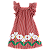 VESTIDO BARRADO CORAÇÃO EM FLOR - Imagem 1
