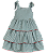 VESTIDO LISTRADO VERDE - Imagem 1
