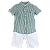 CONJUNTO LISTRADO VERDE - Imagem 1