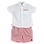 CONJUNTO BRANCO E LISTRAS - Imagem 1