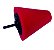 Cone de Polimento de Rodas e Cantos 80mm Eixo 6mm Vermelho Macio Sigma Tools - Imagem 2