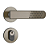 Fechadura Escovada Alavanca Roseta 803 21 Exterior Stam - Imagem 1