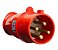Plug 3p+t 16a 380/440v 6h Vermelho 4076 - Steck - Imagem 1