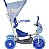 Triciclo com Capota Azul 3x1 Empurrar Balançar e Pedalar Bel Brink - Imagem 3