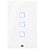 Interruptor Touch 3 Botoes Wi-fi + Rf com Placa 4x2 Whome Branco Weg - Imagem 1