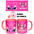 Caneca Branca e Rosa Caras e Bocas Angel - Imagem 2
